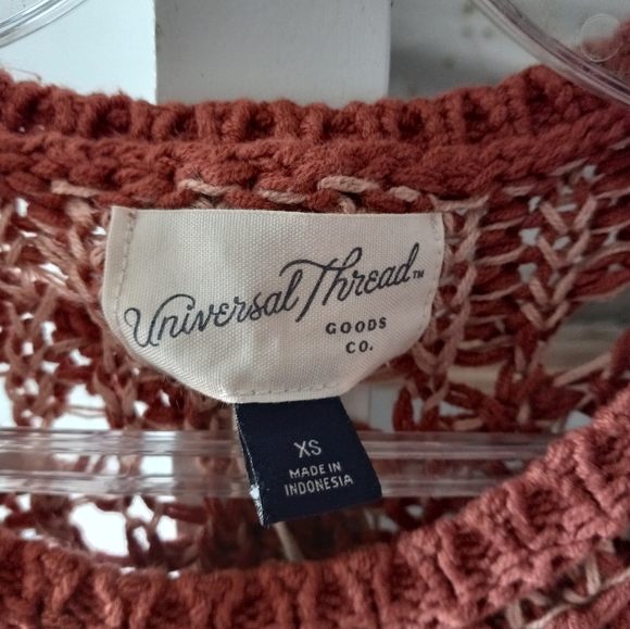 UNIVERSAL THREAD Goods Co. Open Stitch Sweater Tunic boho,sx - Picture 5 of 7